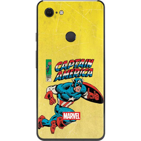 Marvel Classic Comics Captain America Google Pixel 3 XL Skin